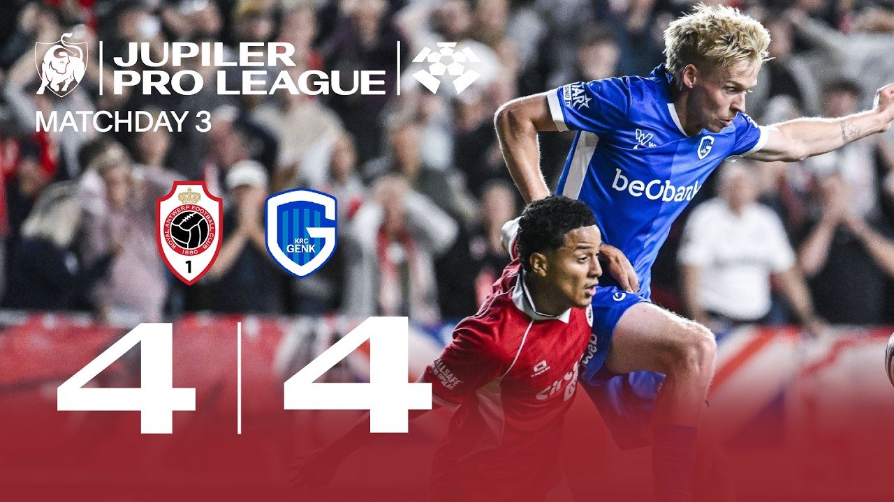 Royal Antwerp 4 - 4 Genk — Full Highlights