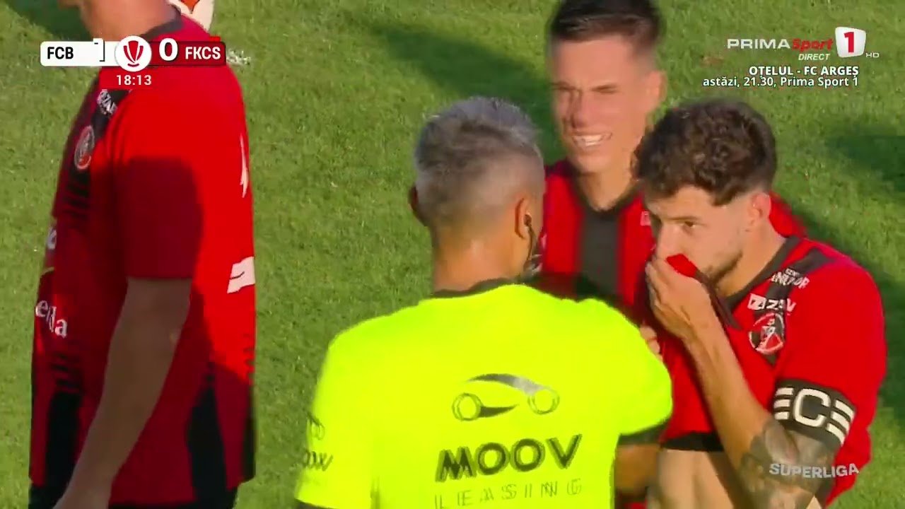 Botoșani - Csíkszereda — 18' Red Card Máté Ódor