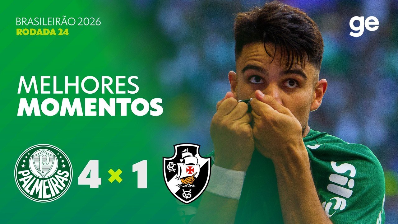 Palmeiras 4 - 1 Vasco — Full Highlights