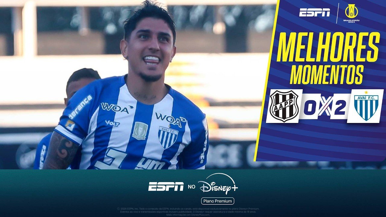 Ponte Preta 0 - 2 Avaí — Full Highlights