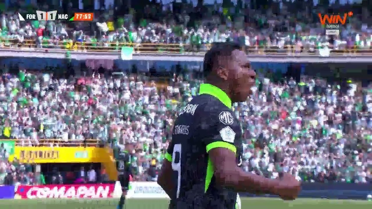 Fortaleza 1 - 1 Atl. Nacional — 77' Alfredo Morelos