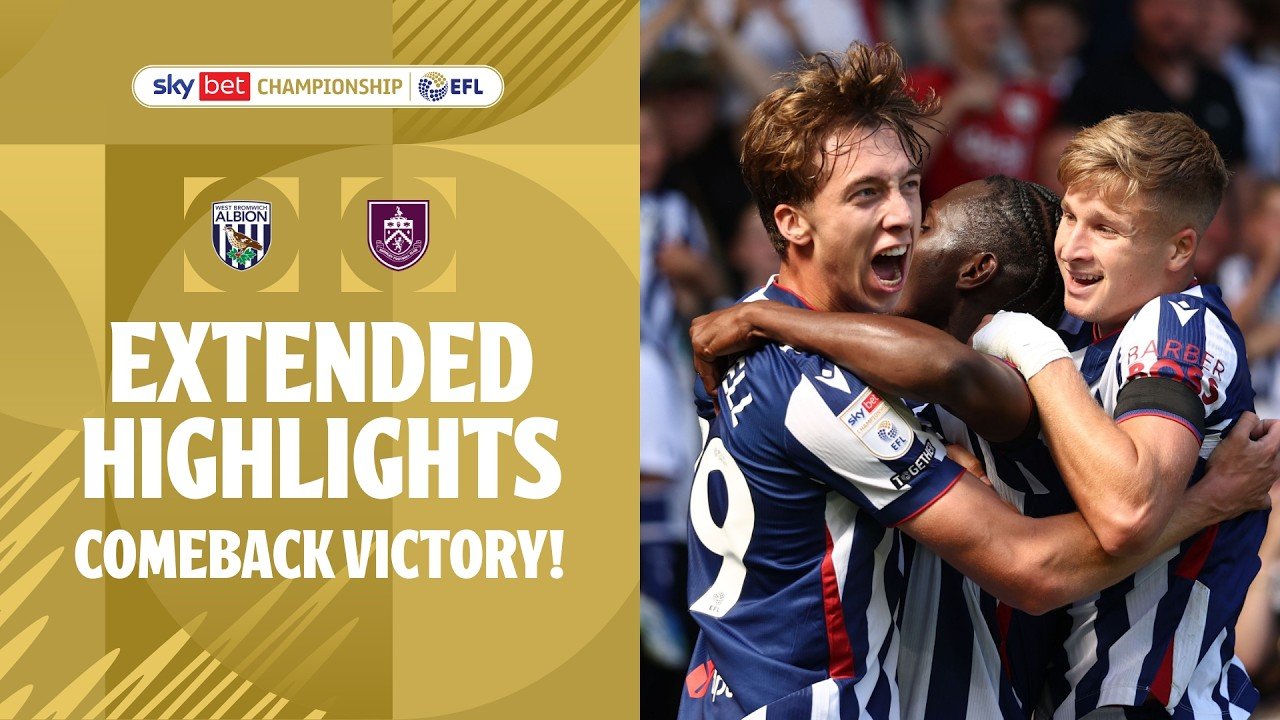 West Brom 3 - 1 Burnley — Full Highlights