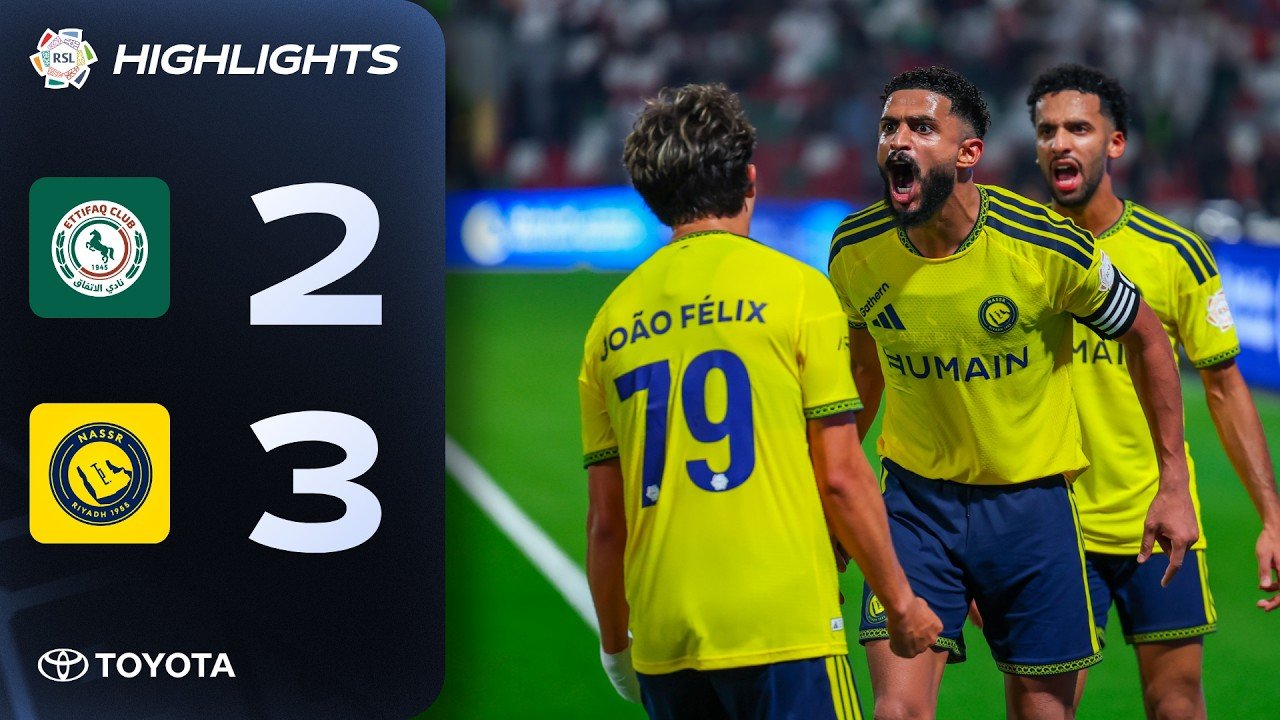 Al-Nassr hold off Al-Ettifaq fightback to claim away win