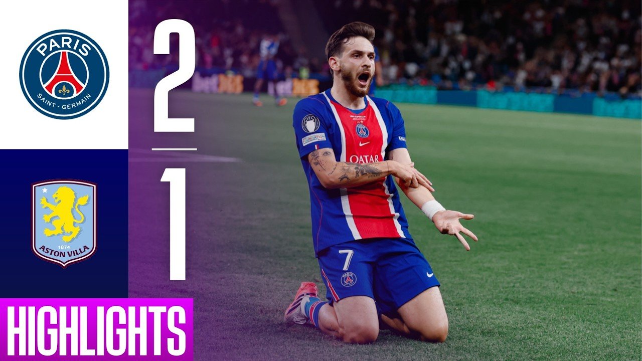 PSG 2 - 1 Aston Villa — Full Highlights