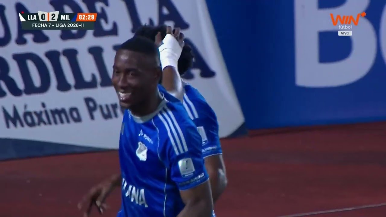 Llaneros 0 - 2 Millonarios — 82' Andrey Estupiñán