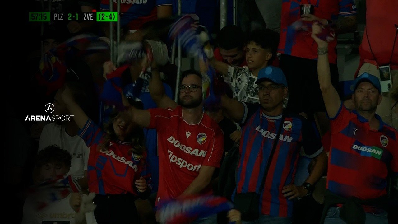 Viktoria Plzeň 2 - 1 Crvena zvezda — 58' Denis Višinský, Penalty