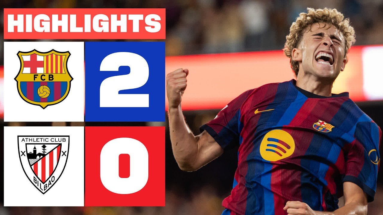 FC Barcelona 2-0 Athletic Club — Full Highlights