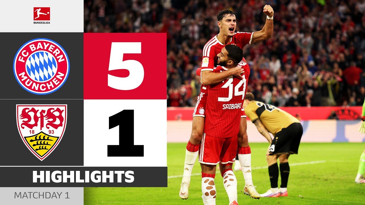 Bayern 5 - 1 Stuttgart — Full Highlights