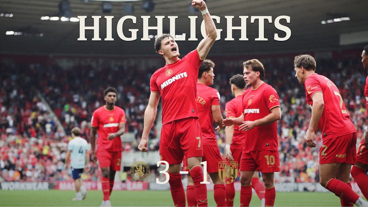 Middlesbrough 3-1 West Bromwich Albion — Full Highlights