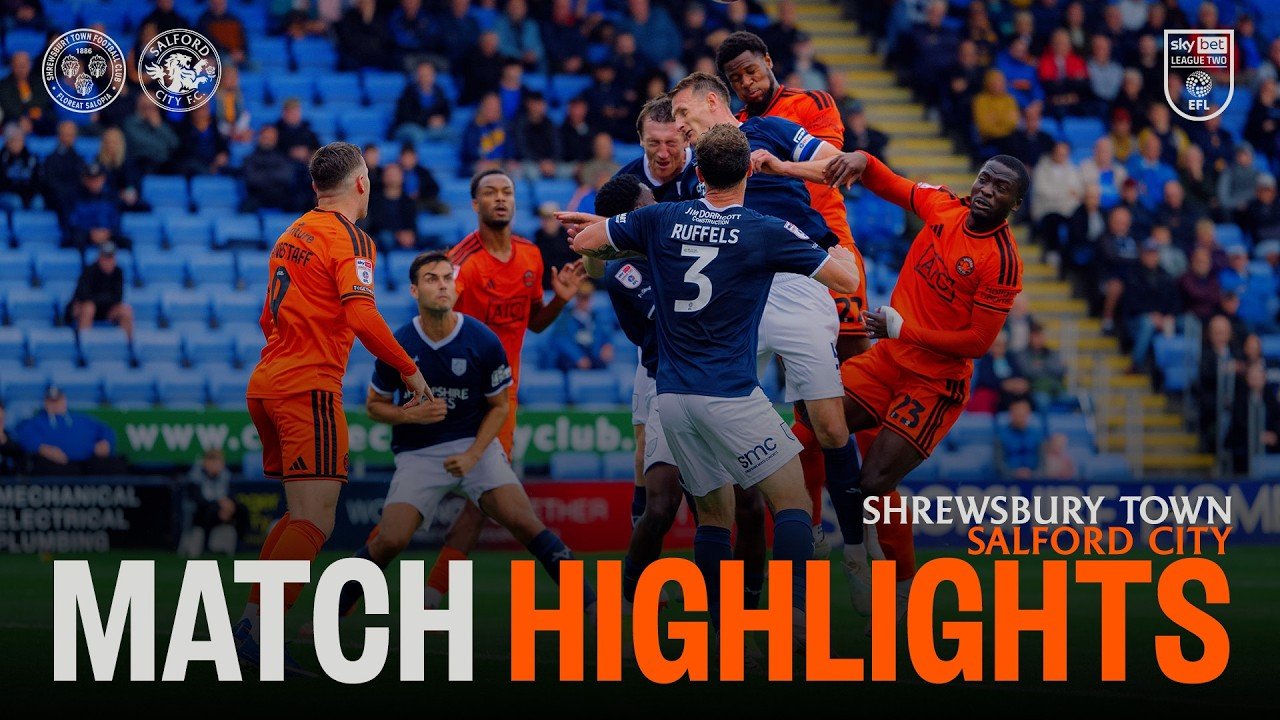 Shrewsbury 1 - 0 Salford — Full Highlights