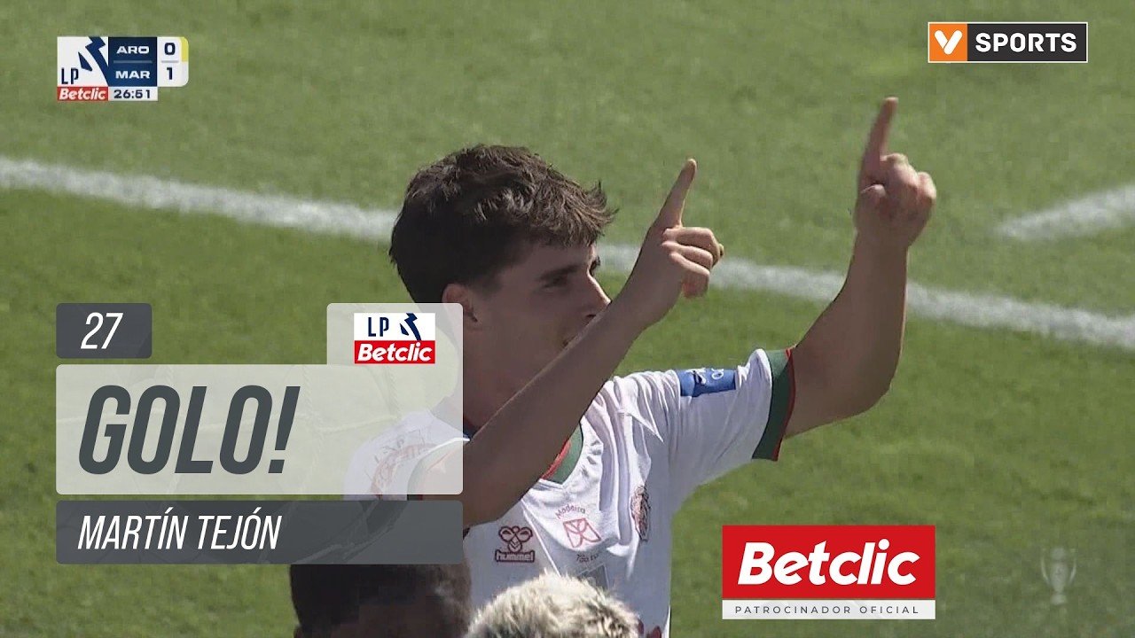 Arouca 0 - 1 Marítimo — 27' Martín Tejón