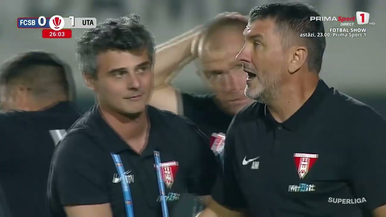 FCSB 0 - 1 UTA Arad — 26' Marius Coman