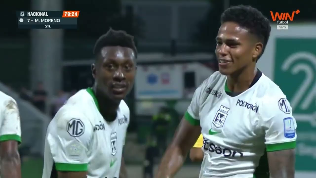 Alianza Valledupar 0 - 3 Atl. Nacional — 24' Marlos Moreno