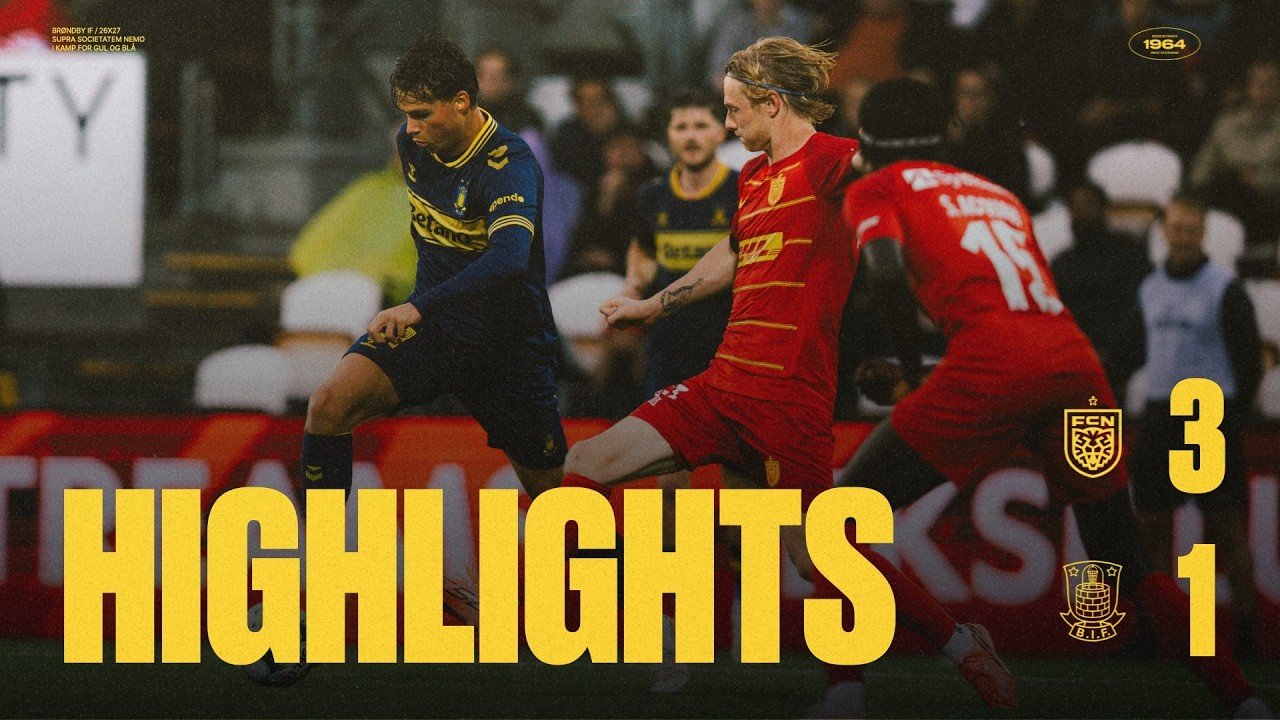 Nordsjælland 3 - 1 Brøndby — Full Highlights