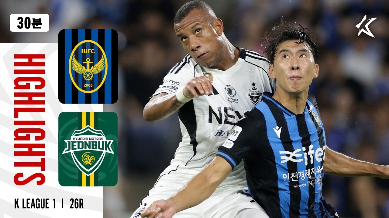 Incheon Utd 1 - 1 Jeonbuk — Full Highlights