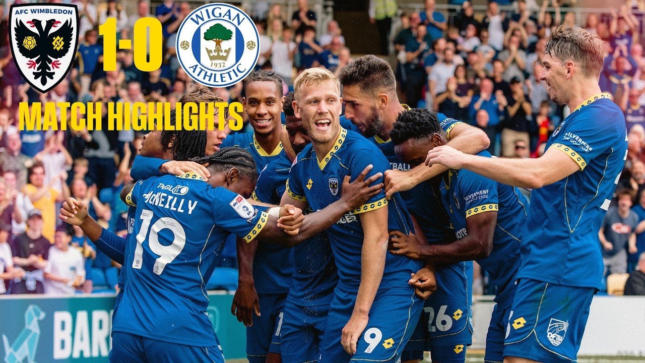 Wimbledon 1 - 0 Wigan — Full Highlights