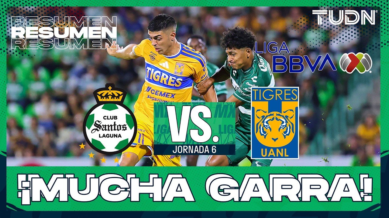 Santos 0 - 0 Tigres — Full Highlights