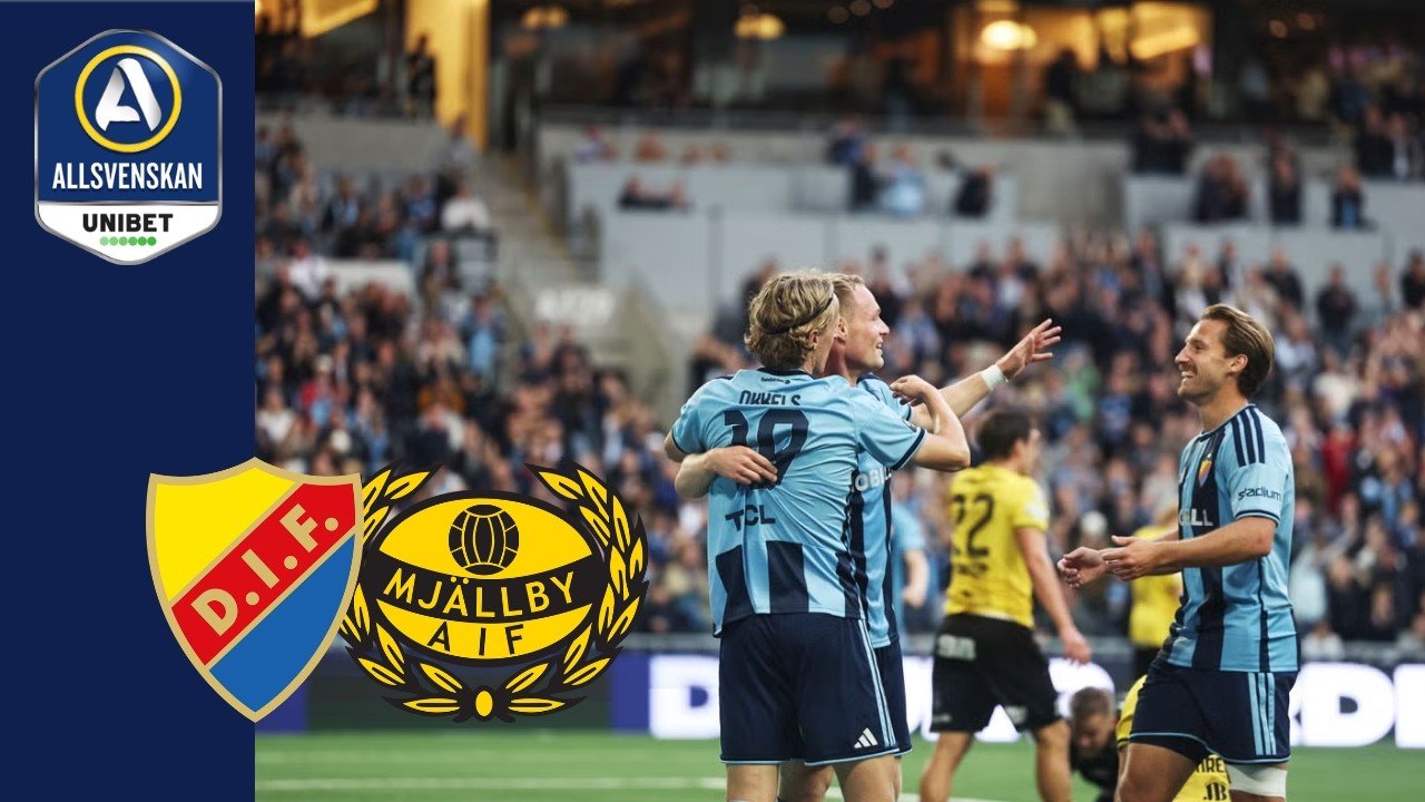 Djurgården 4 - 0 Mjällby — Full Highlights
