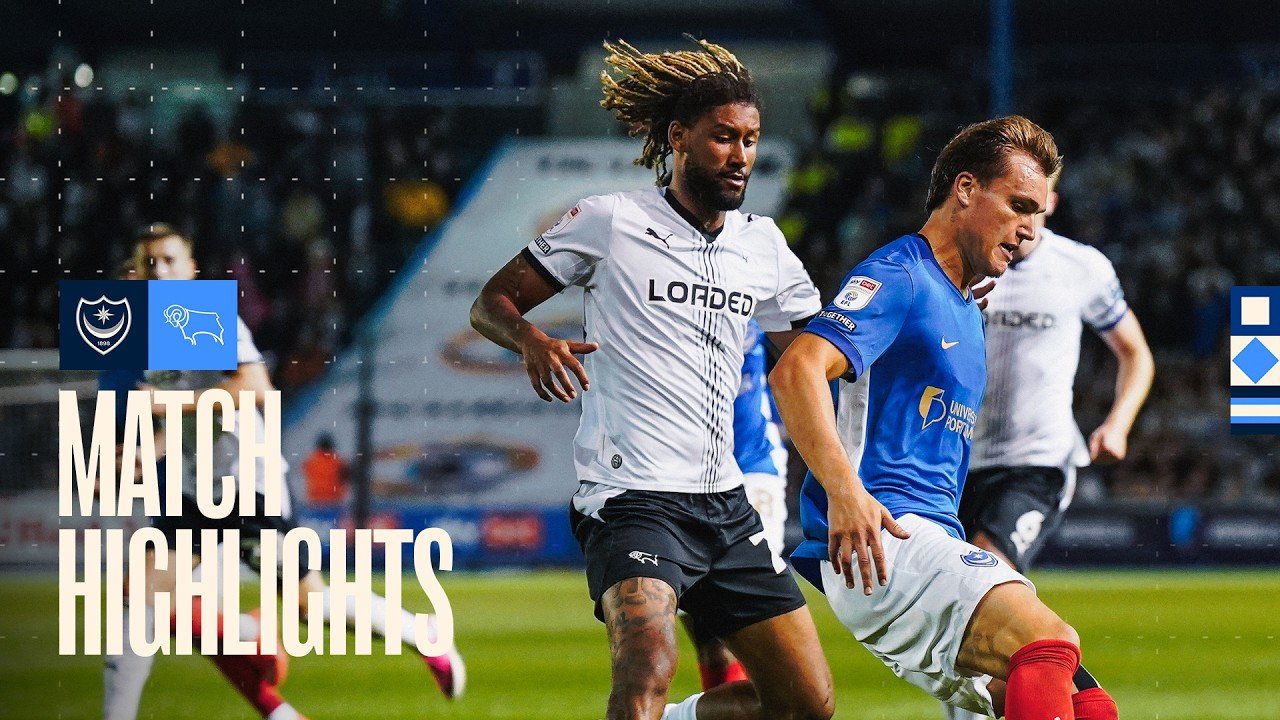 Derby County ease to victory at Portsmouth