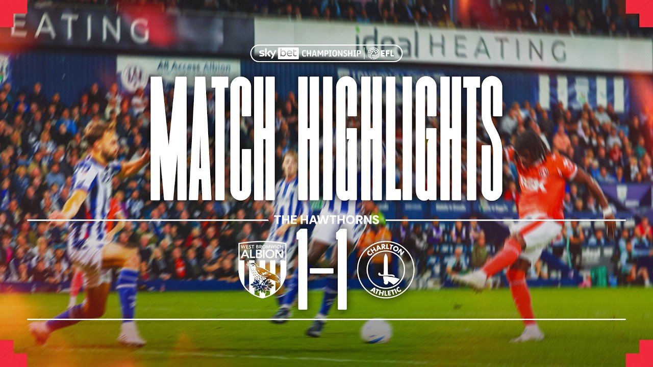 West Bromwich Albion 1-1 Charlton Athletic — Full Highlights
