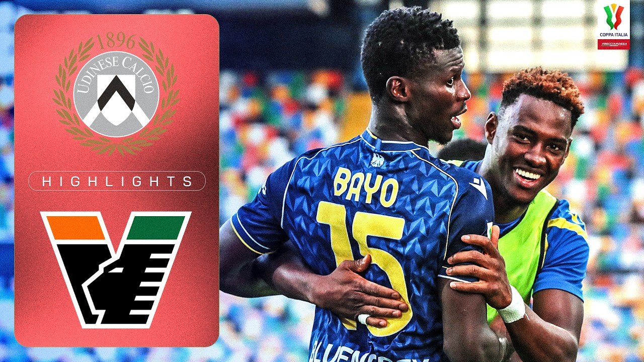 Bayo's double sends Udinese past Venezia in Cup