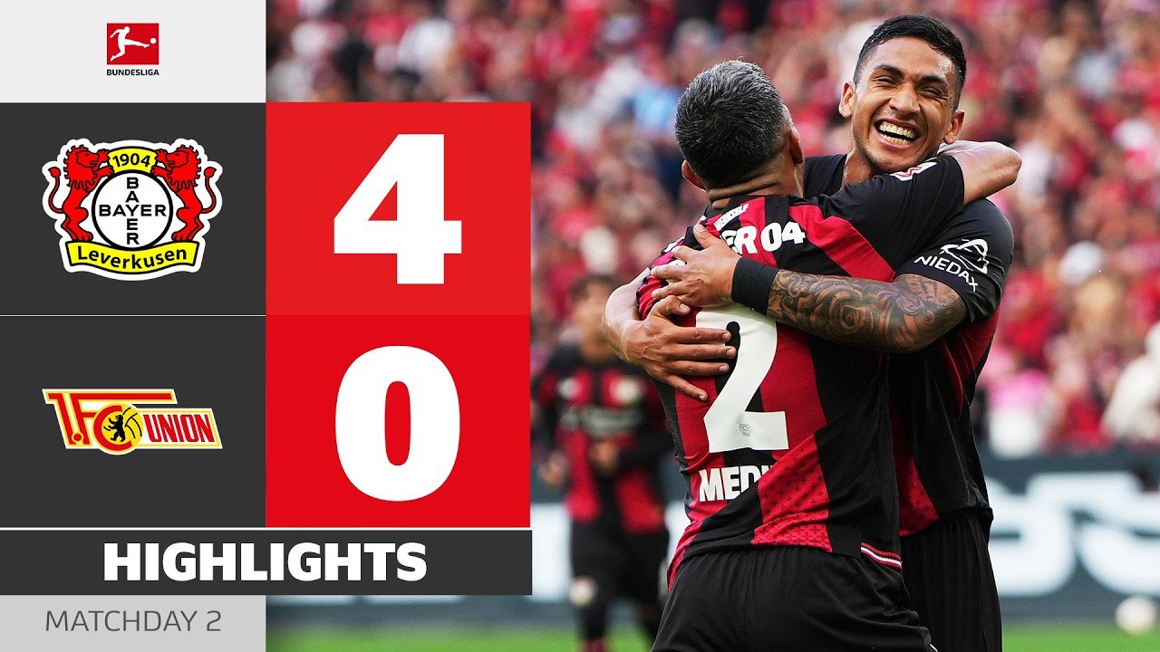 Bayer 04 Leverkusen 4-0 1. FC Union Berlin — Full Highlights
