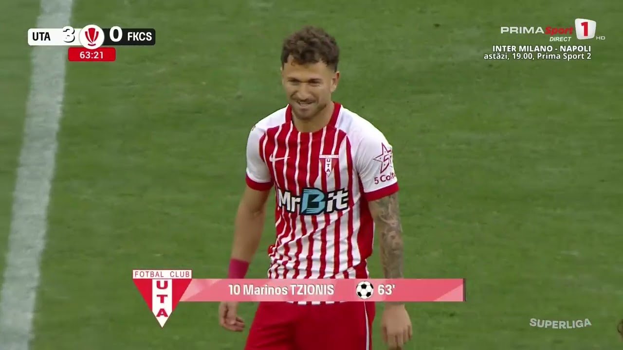 UTA Arad 3 - 0 Csíkszereda — 63' Marinos Tzionis
