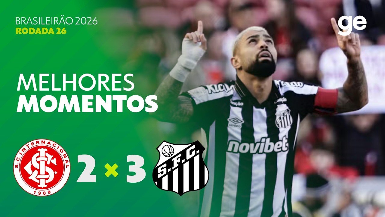 Santos hold on for away victory at Internacional