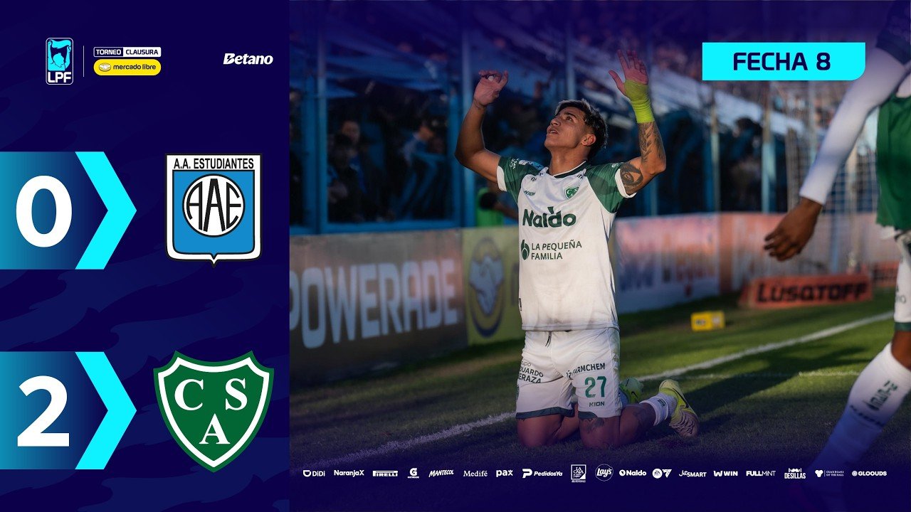 Estudiantes R.C. 0 - 2 Sarmiento — Full Highlights
