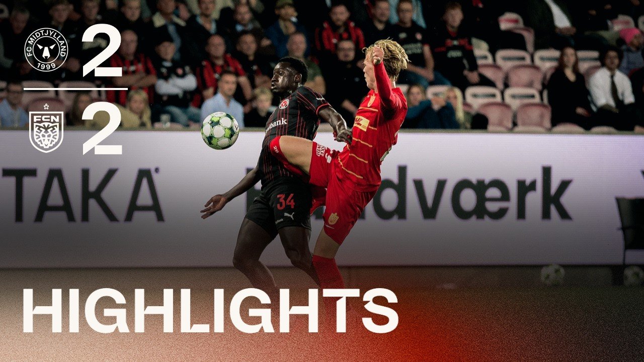 Midtjylland 2 - 2 Nordsjælland — Full Highlights