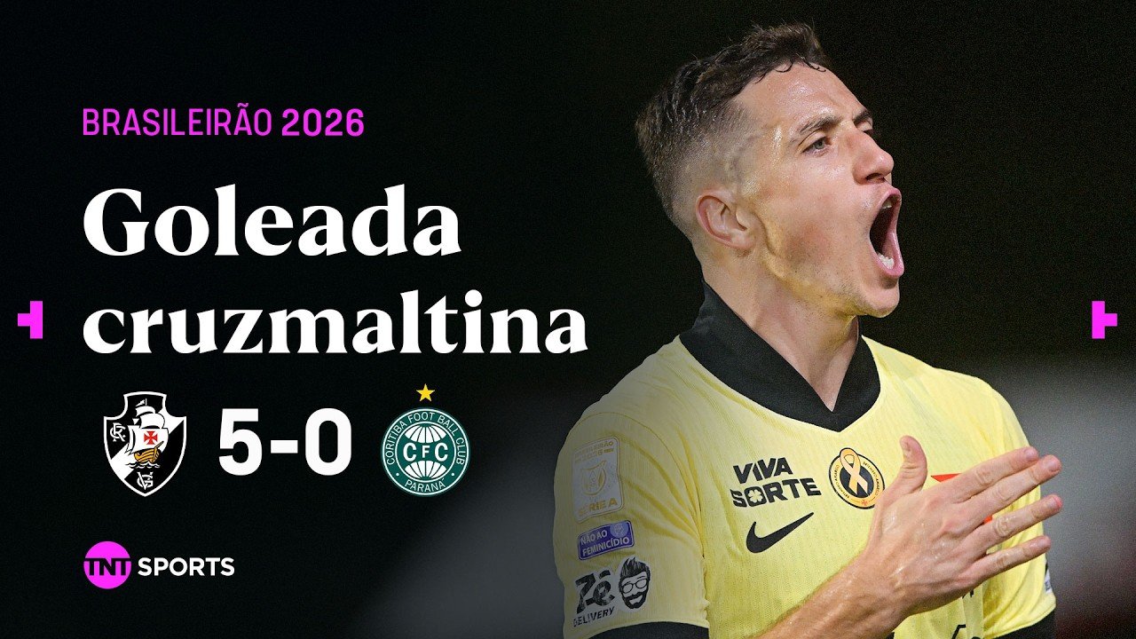 Vasco da Gama aplasta al Coritiba 5-0 en casa