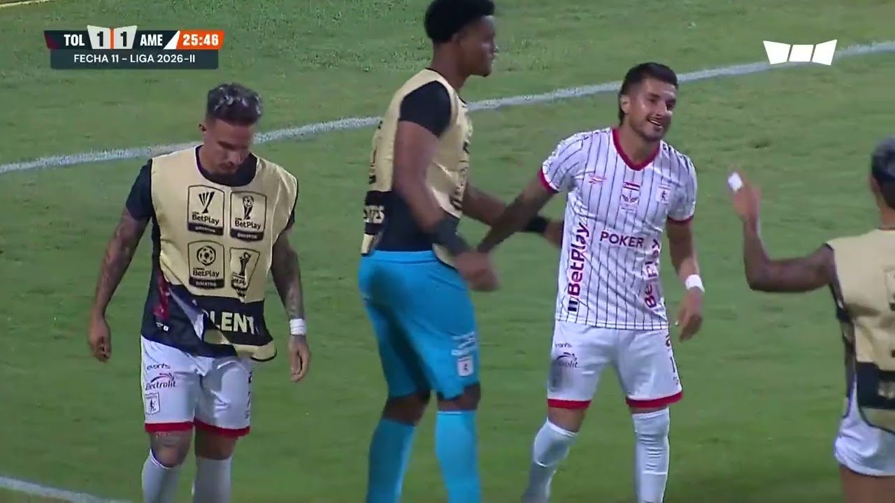 Tolima 1 - 1 América — 26' Yeison Guzmán