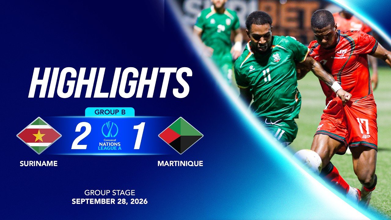 Suriname 2 - 1 Martinique — Full Highlights