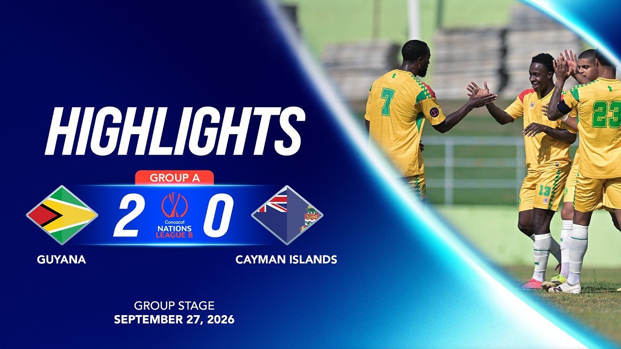 Guyana 2 - 0 Cayman Islands — Full Highlights