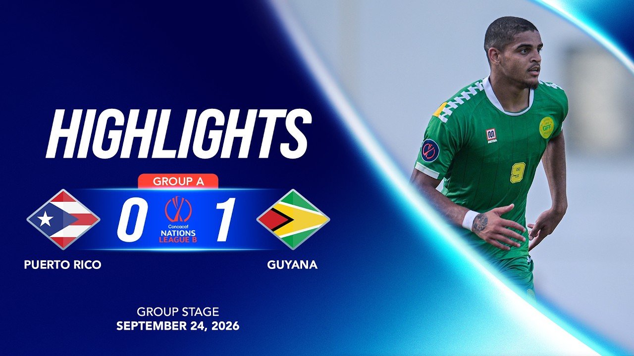 Puerto Rico 0 - 1 Guyana — Full Highlights