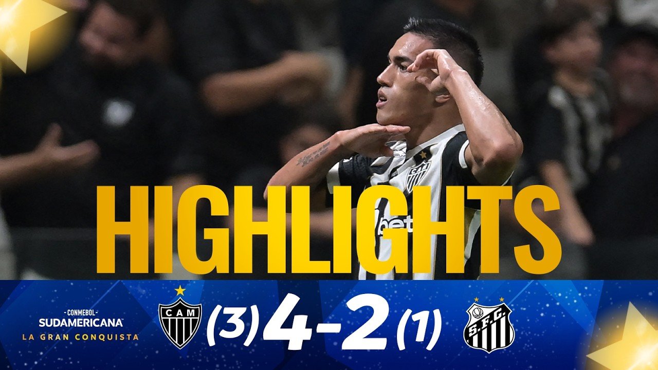 Atlético Mineiro thrash Santos in Copa Sudamericana quarter-final