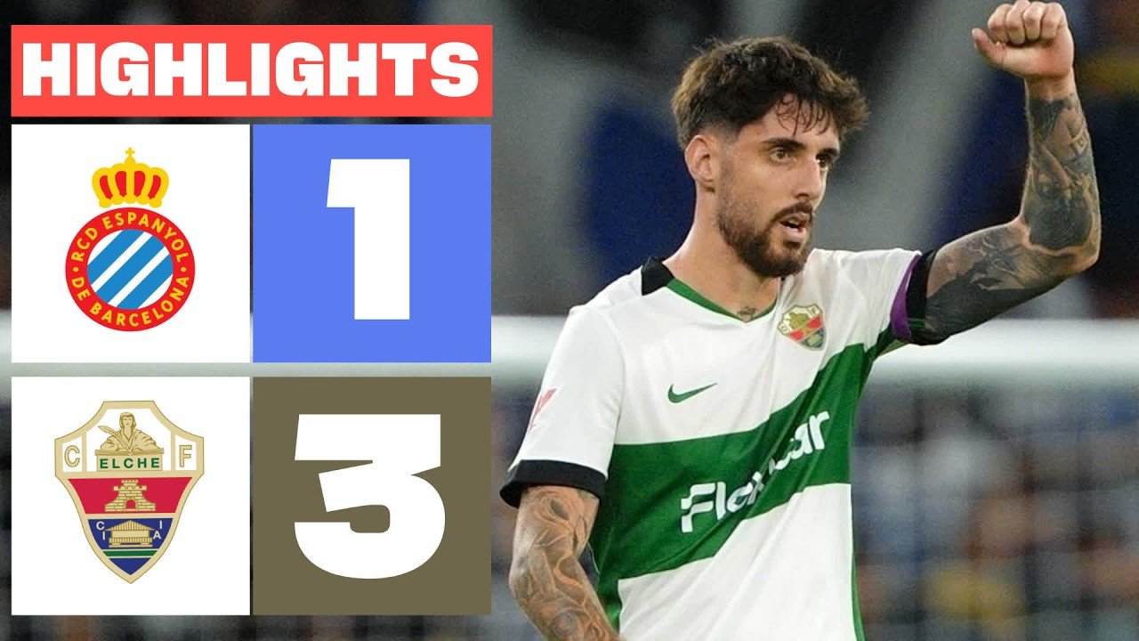 Elche stuns Espanyol with early double at home