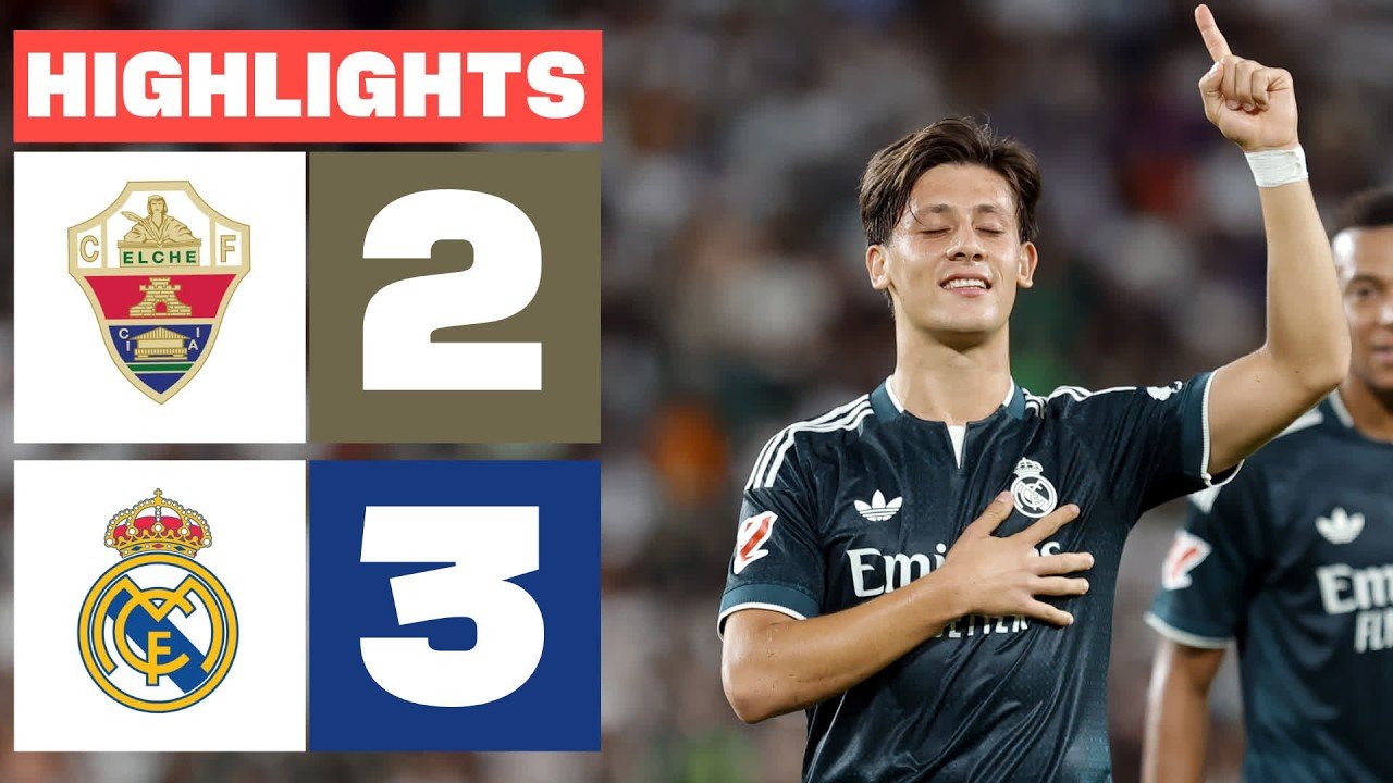 Real Madrid hold on for away win at Elche