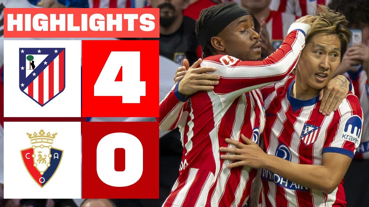 Atlético Madrid 4-0 Osasuna