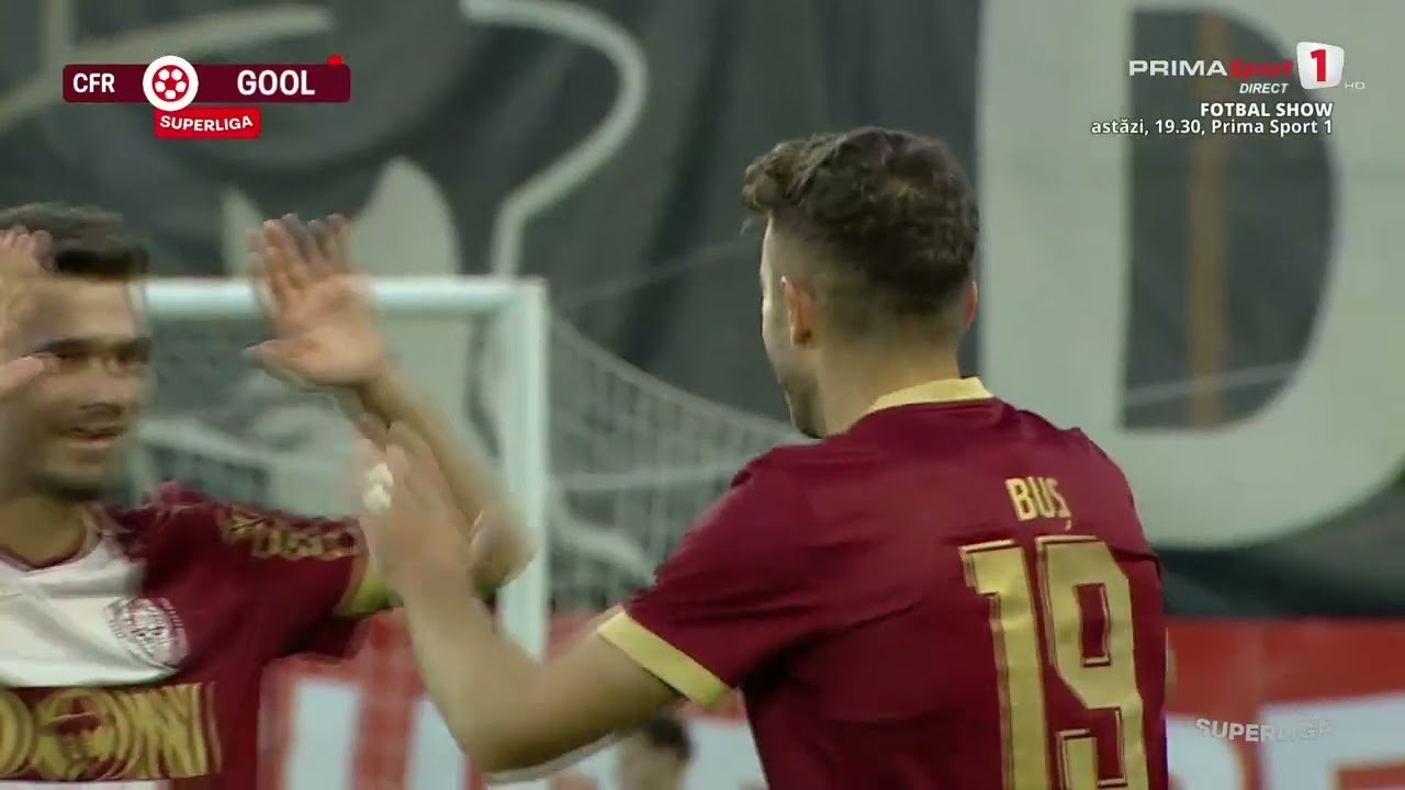 CFR Cluj 3 - 1 FC Botoșani — 77' Sergiu Buş