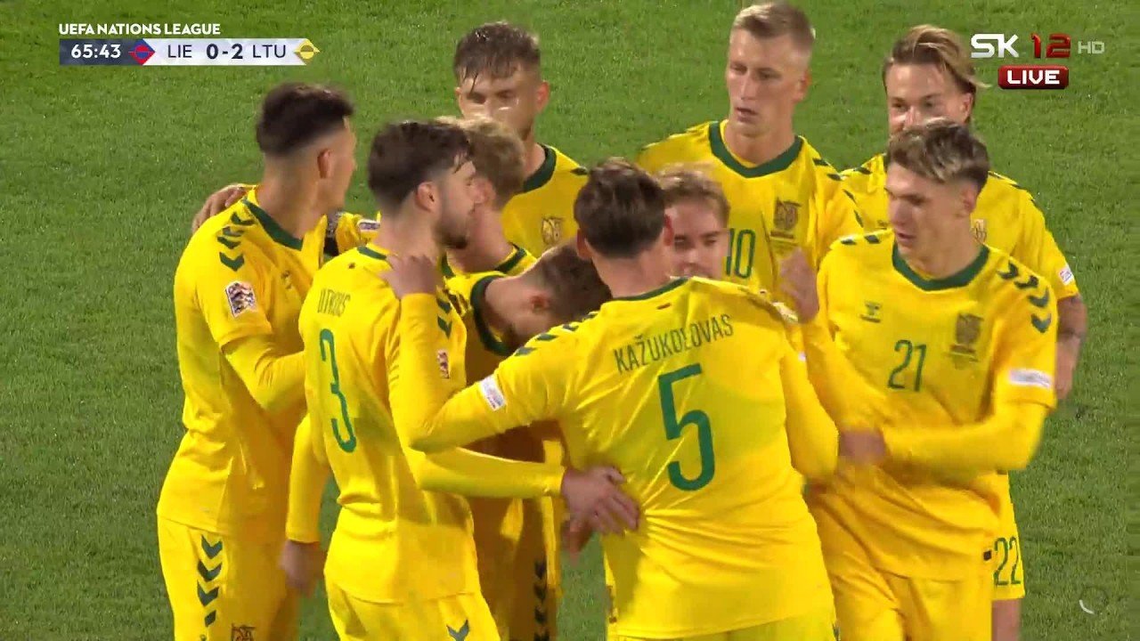 Lithuania wins away in Nations League group stage