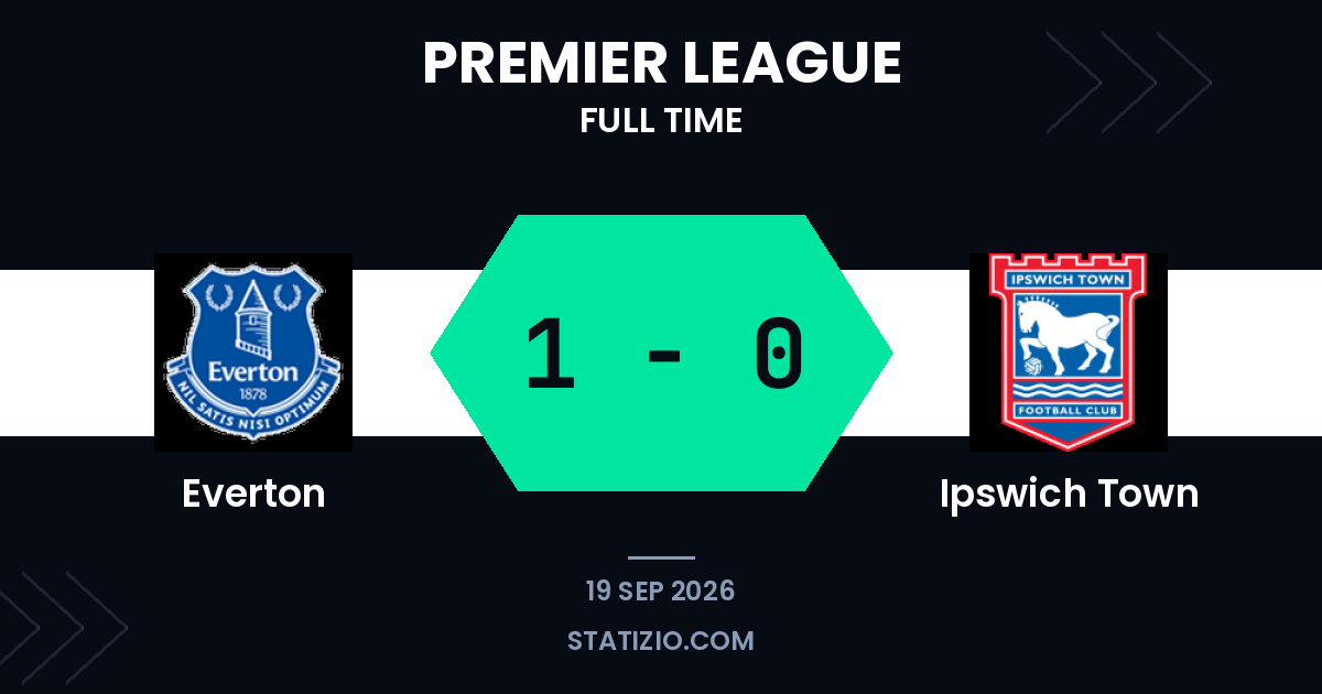 T. Barry's Early Goal Secures Everton Win Over Ipswich