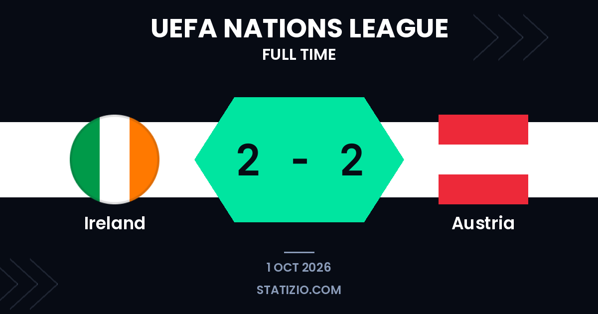 Ireland and Austria Share Goals in Nations League Draw