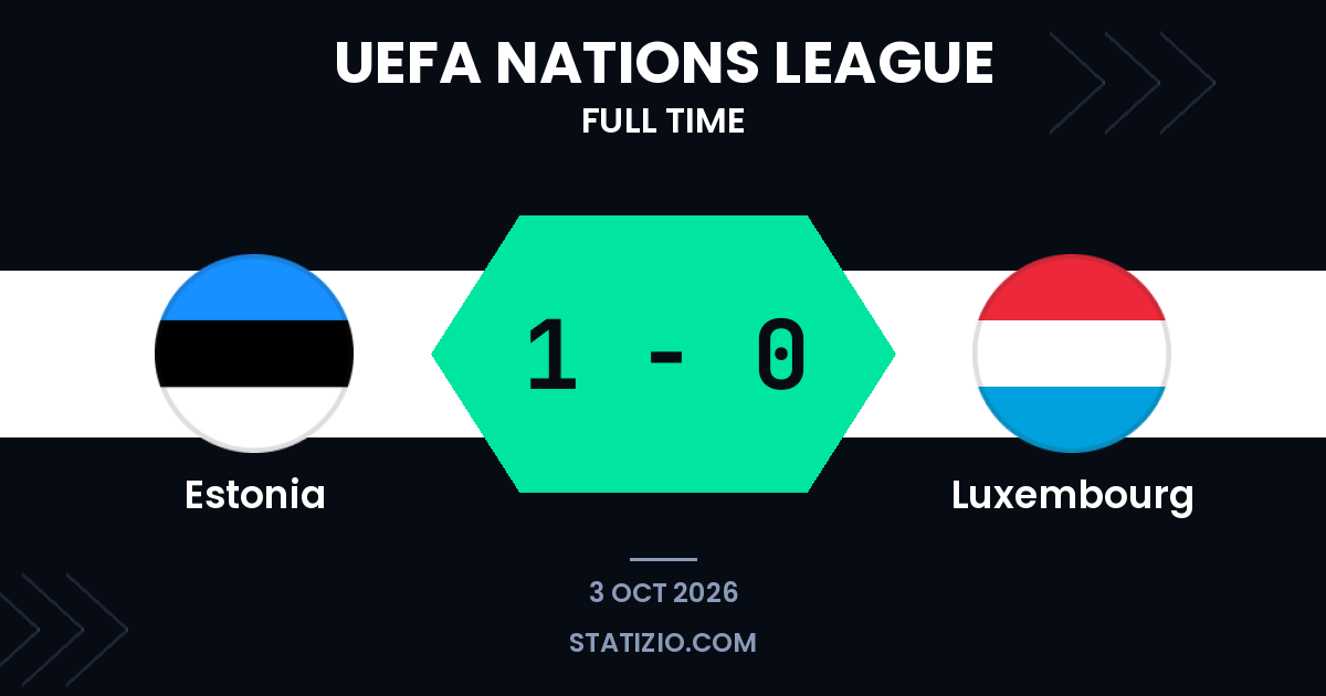 Estonia edges past Luxembourg in Nations League