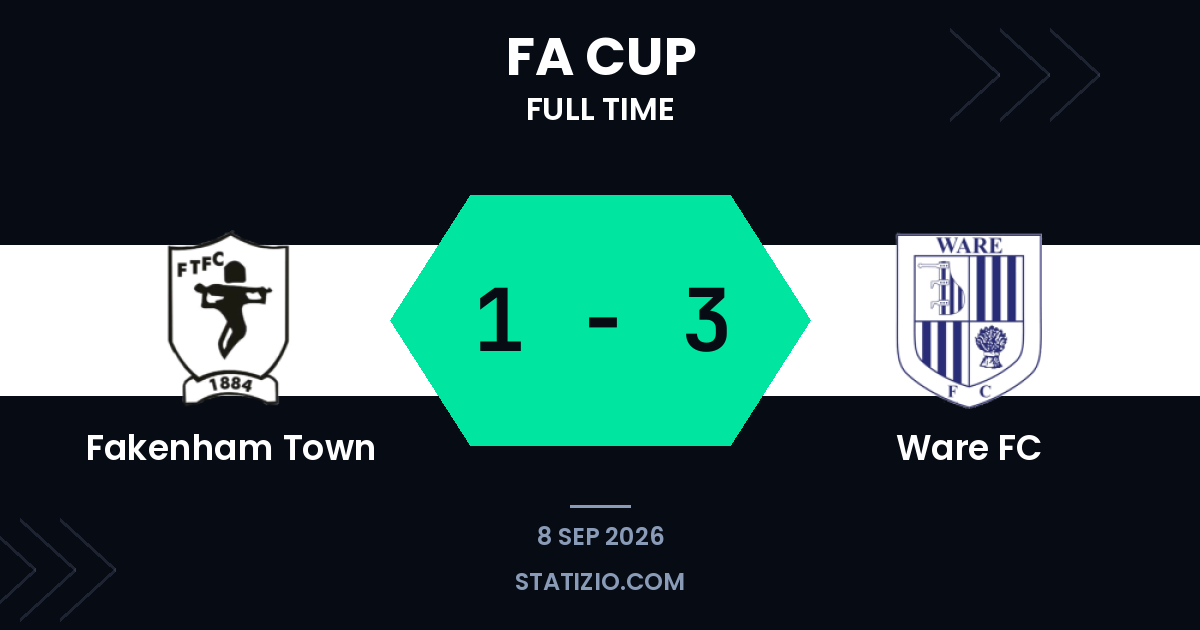 Ware FC wins at Fakenham with three first-half goals