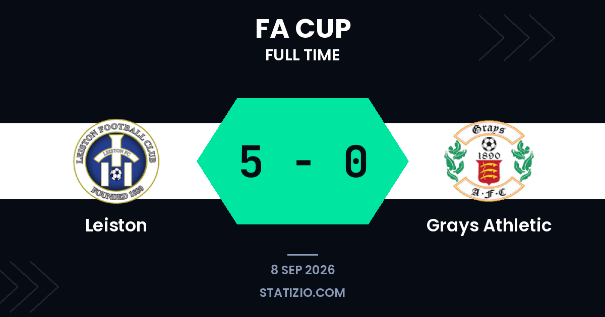 Leiston 5-0 Grays Athletic
