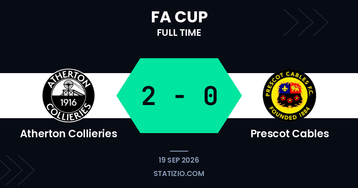 Atherton Collieries 2-0 Prescot Cables