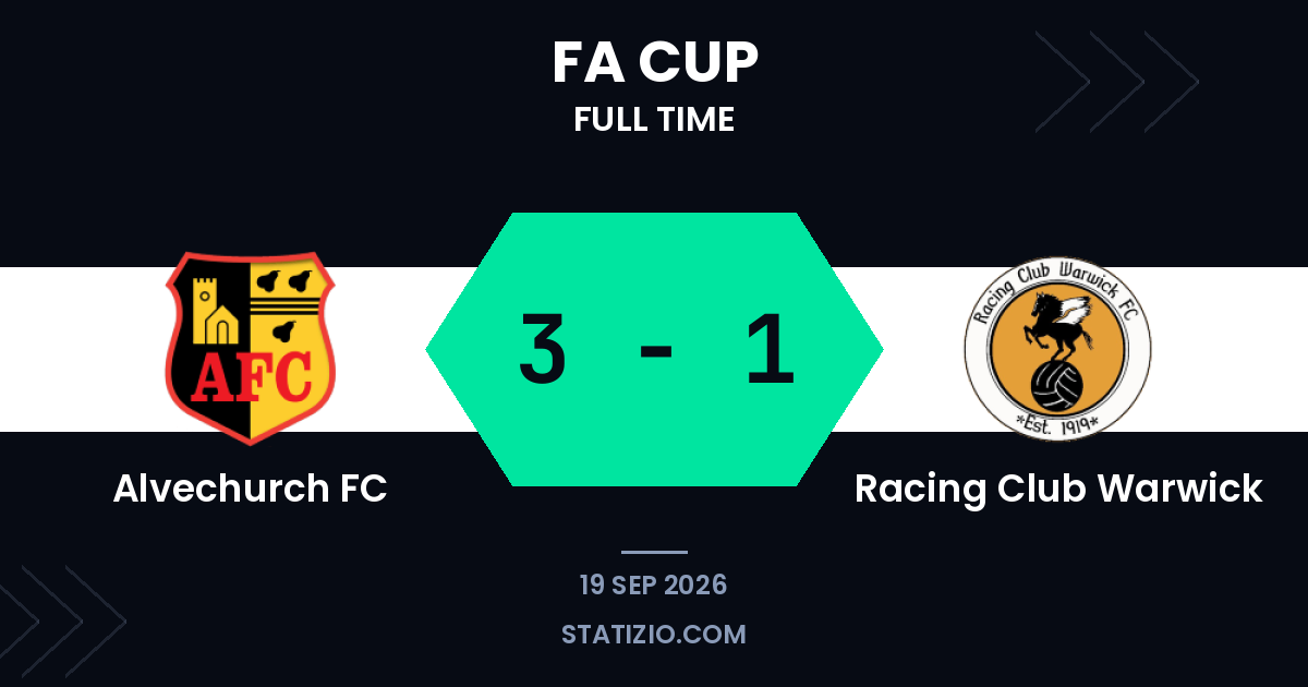 Alvechurch FC 3-1 Racing Club Warwick