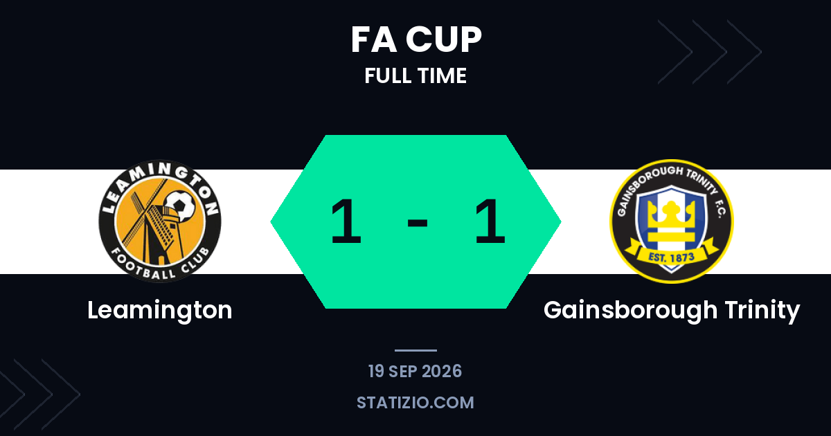Leamington and Gainsborough Trinity Share FA Cup Draw
