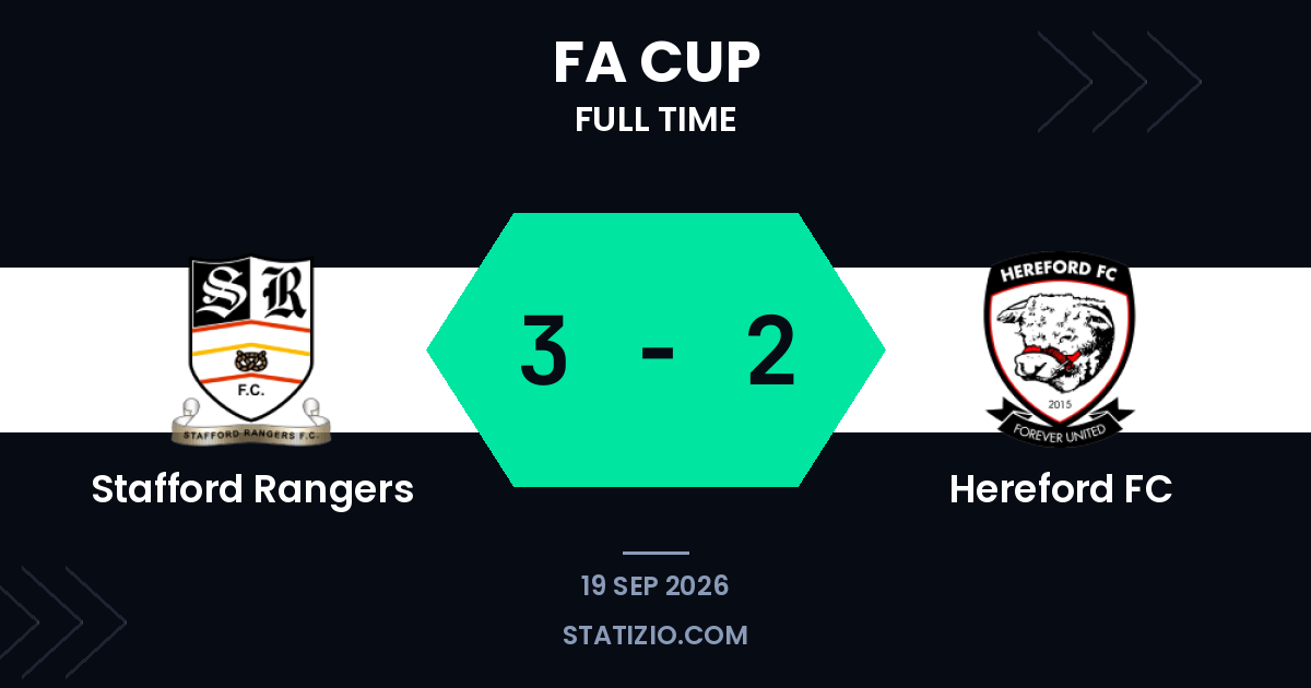 Bakkor Double Fires Stafford Past Hereford in Cup Tie